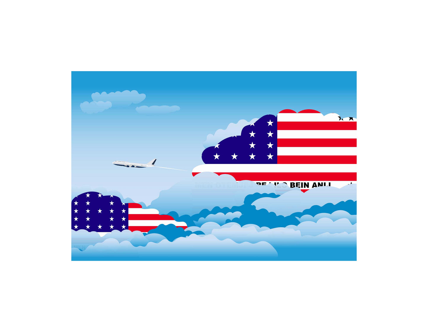 Bikini Atoll Day Clouds Blanket Throw
