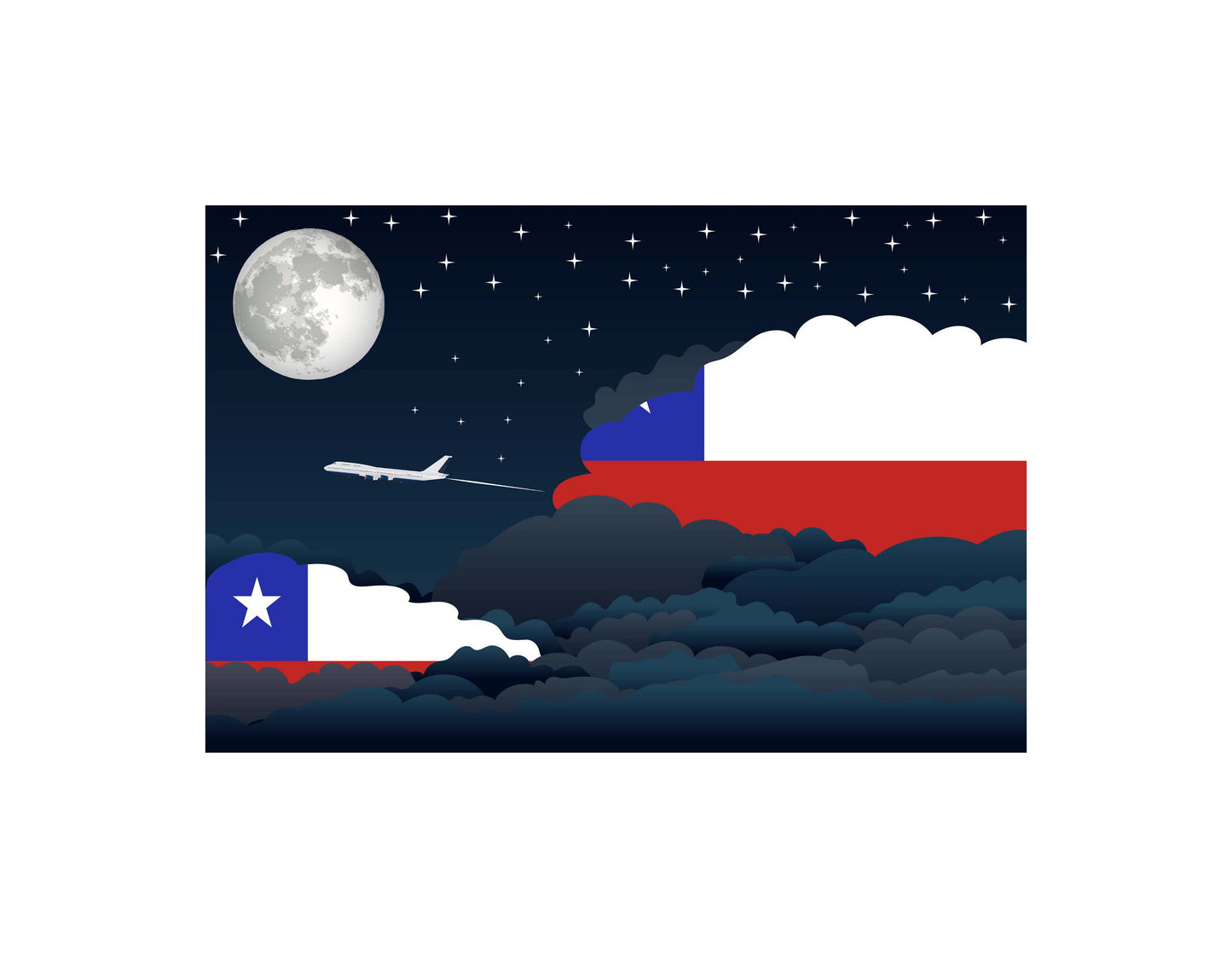 Chile Night Clouds Blanket Throw