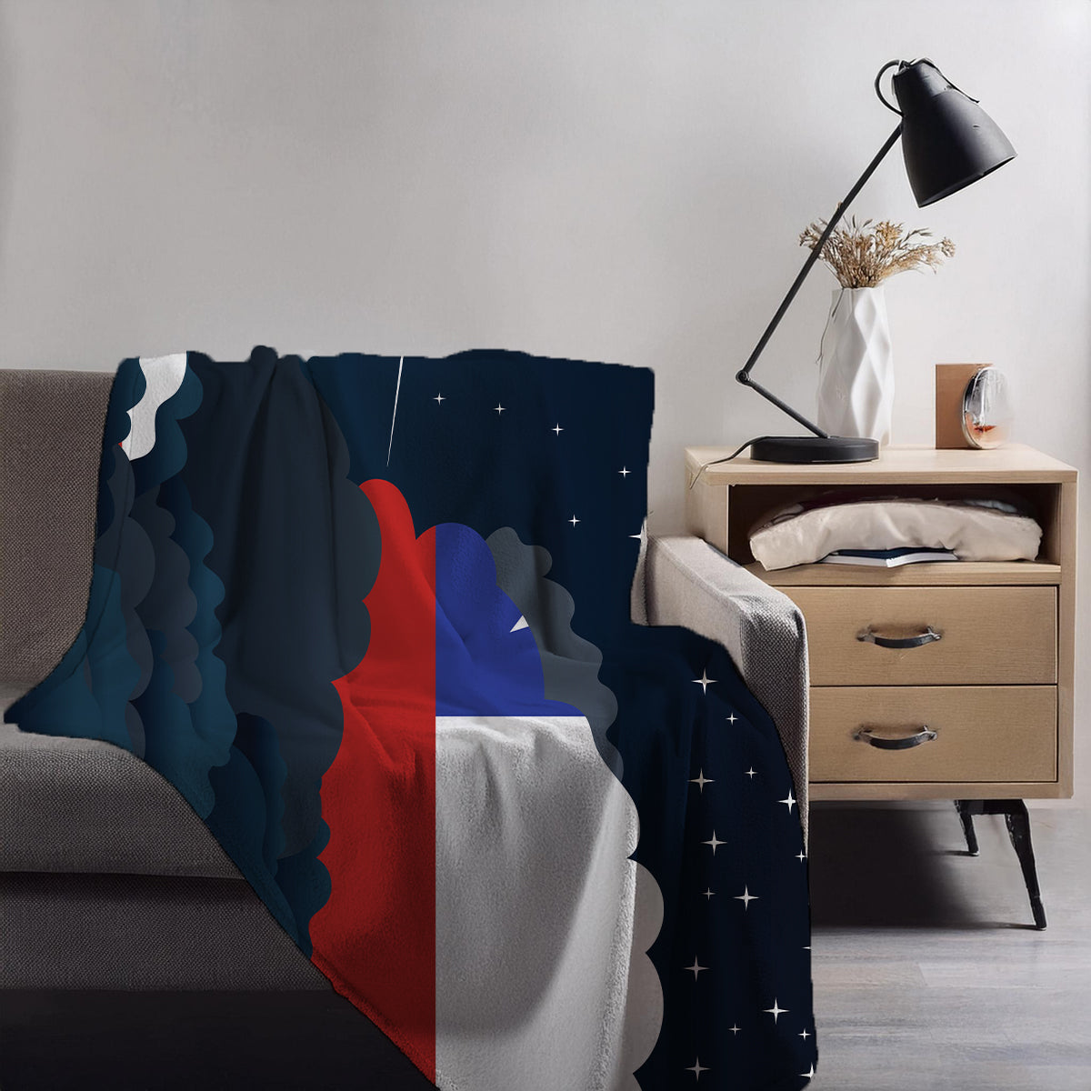 Chile Night Clouds Blanket Throw