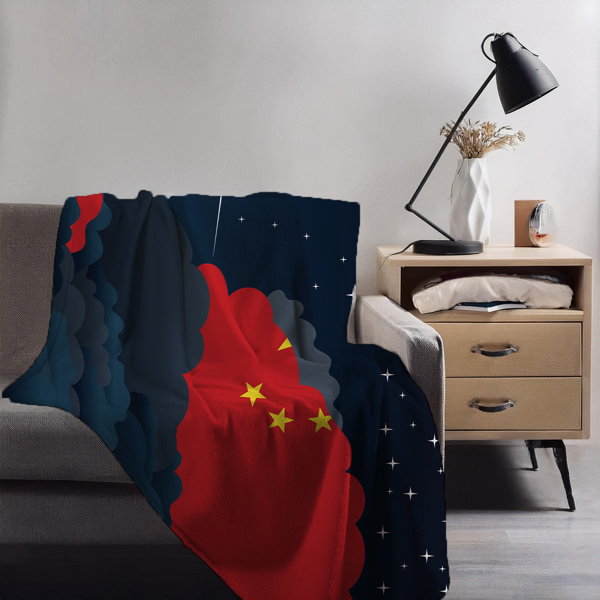 China Night Clouds Blanket Throw