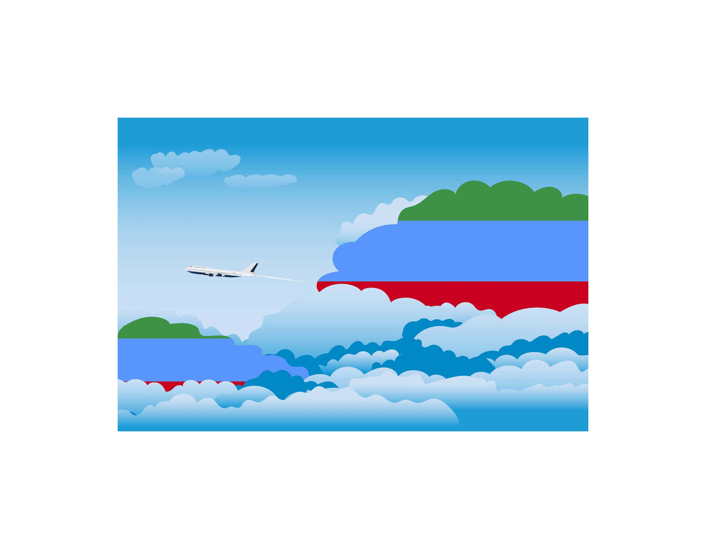 Dagestan Day Clouds Blanket Throw