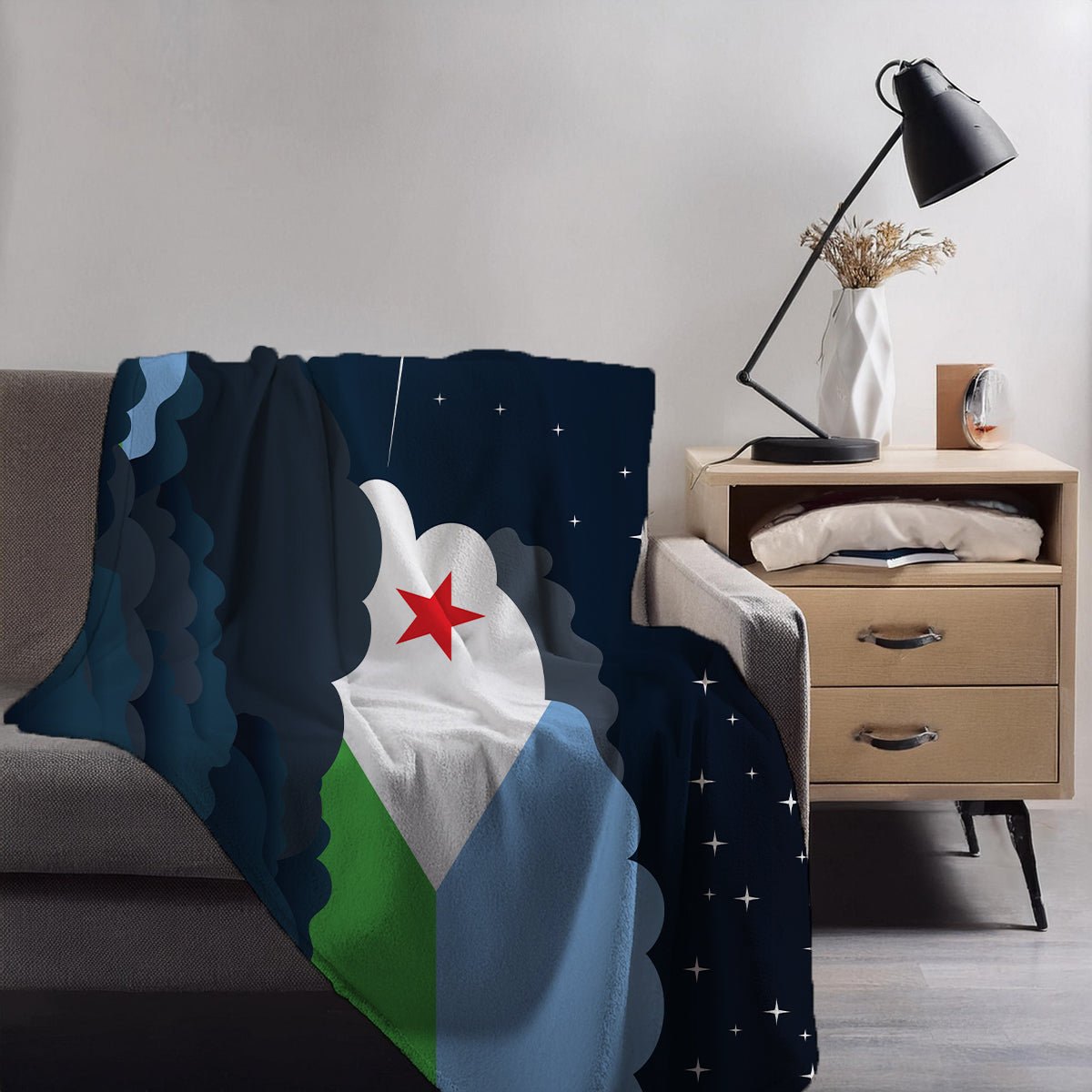 Djibouti Night Clouds Blanket Throw