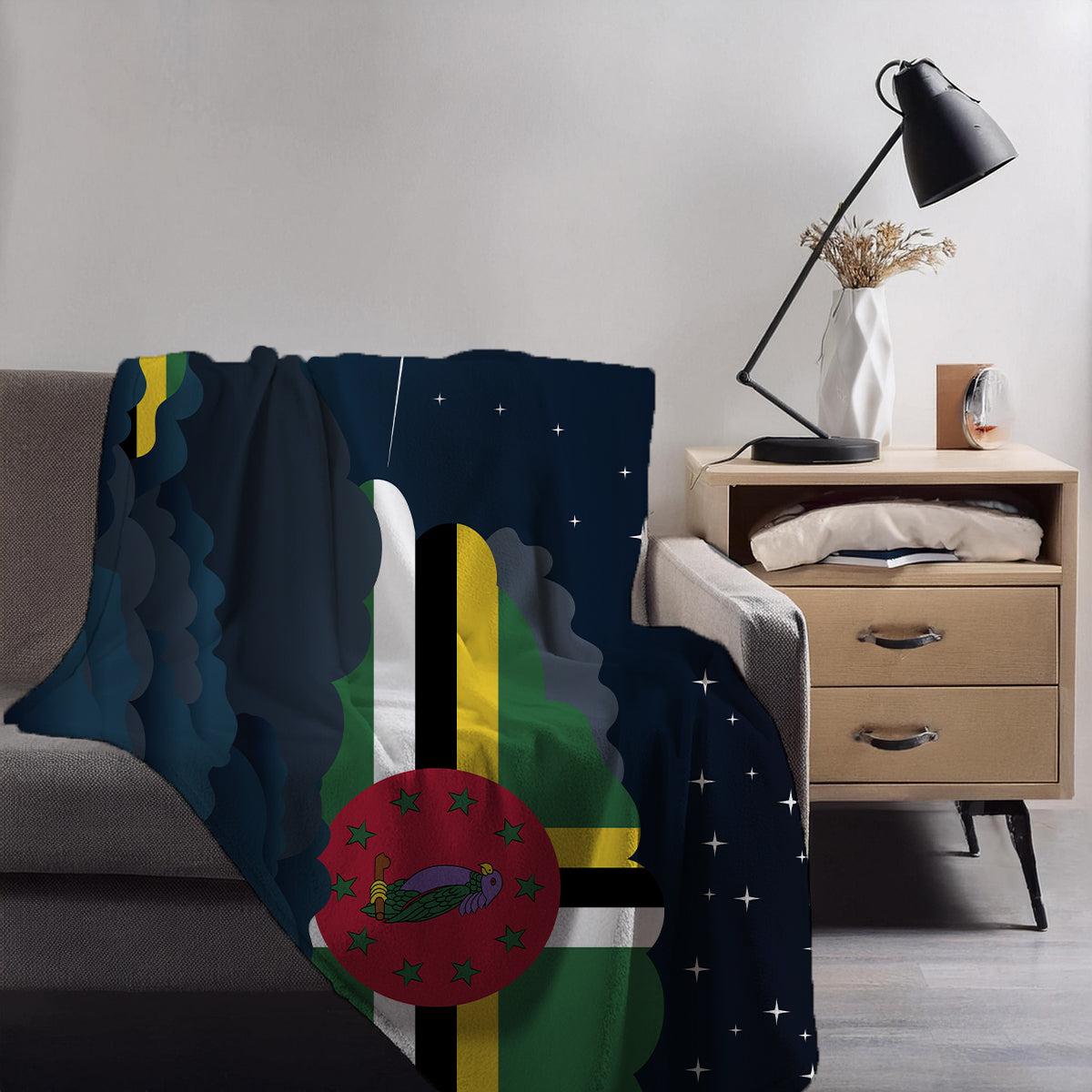 Dominica Night Clouds Blanket Throw