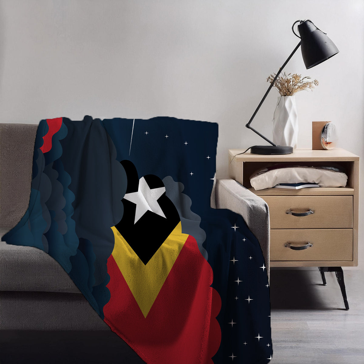East Timor Night Clouds Blanket Throw