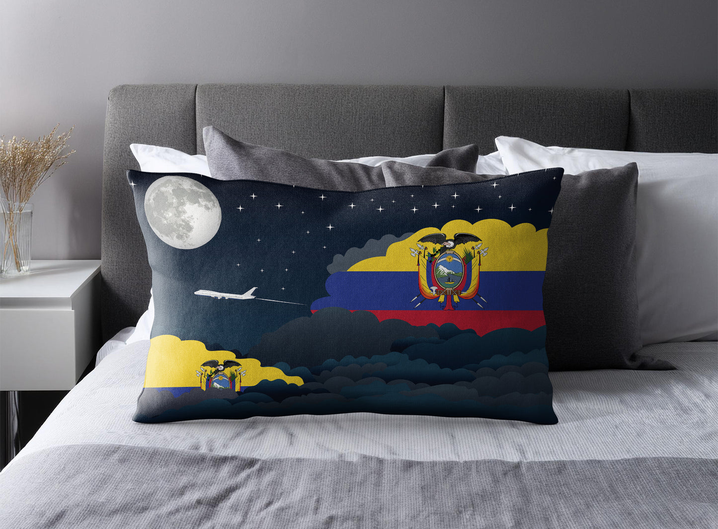 Ecuador Night Clouds Pillow Case and Pillow Throw