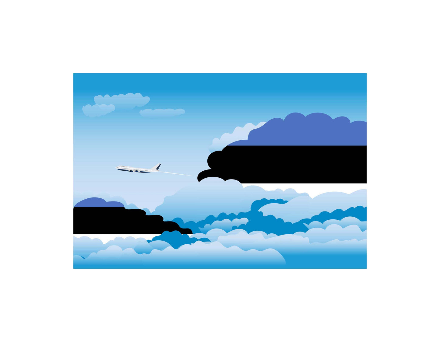 Estonia Day Clouds Blanket Throw