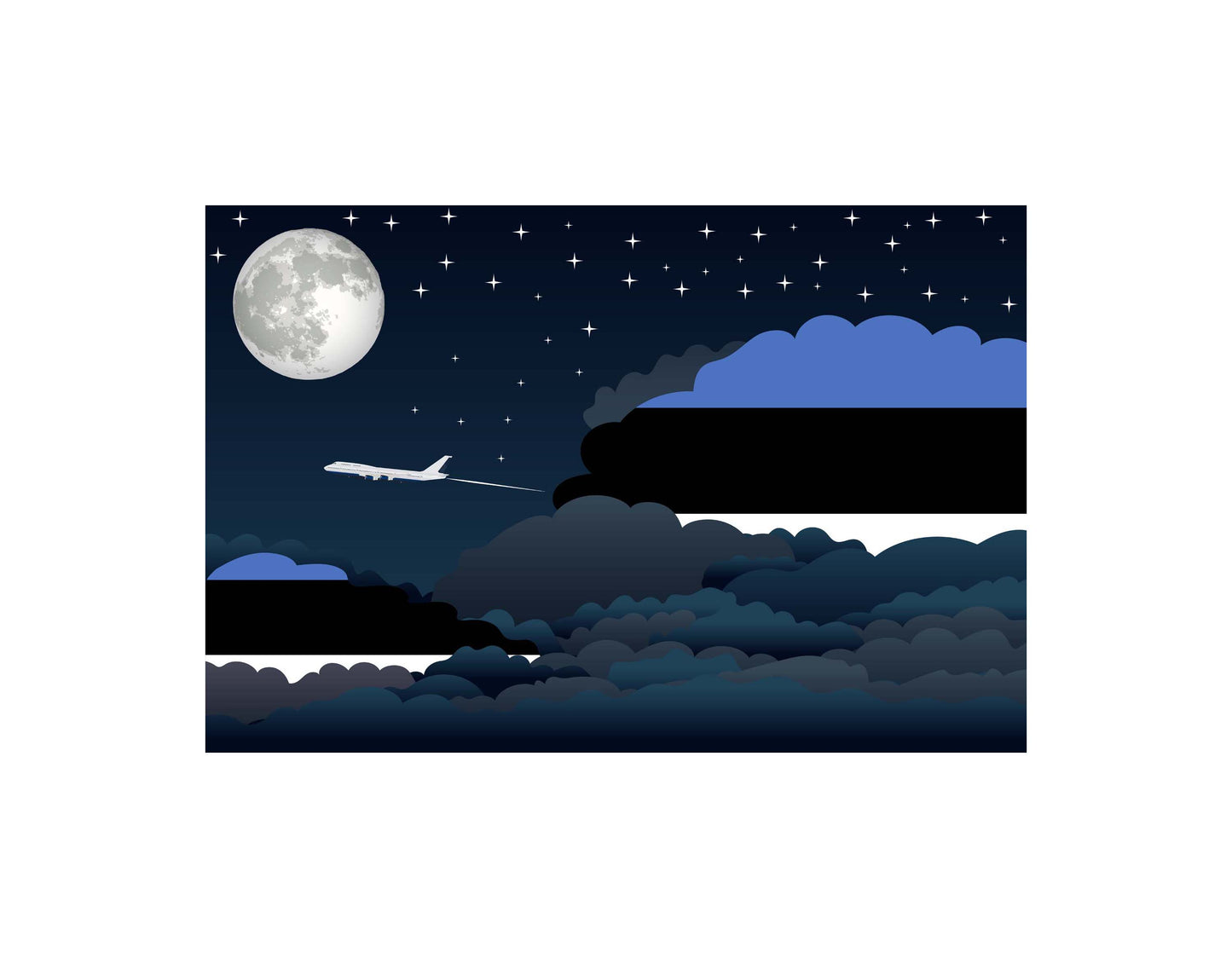 Estonia Night Clouds Blanket Throw