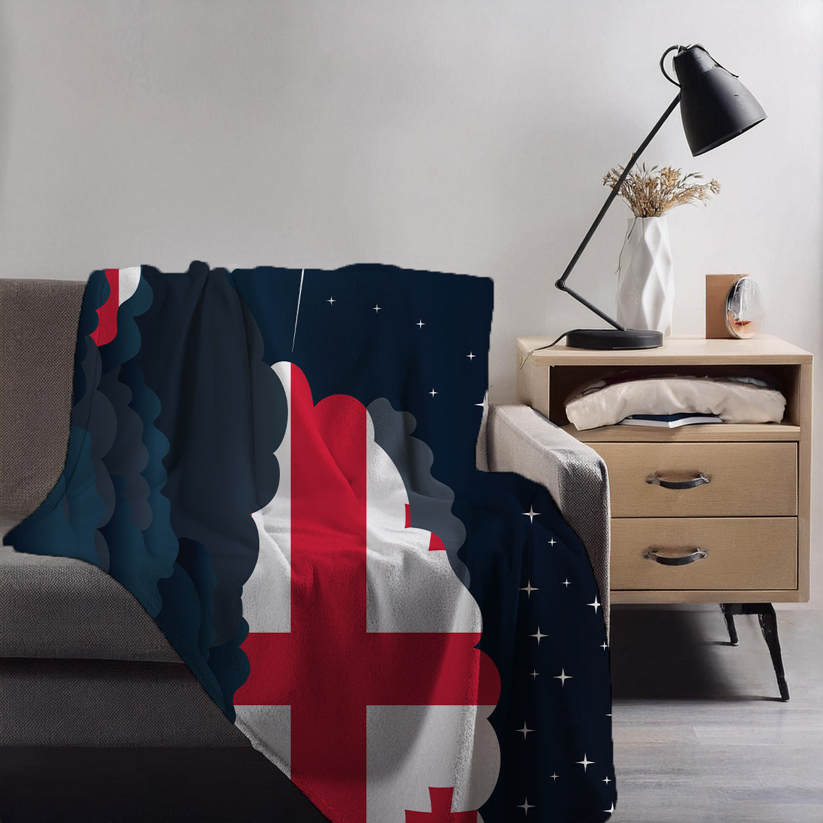 Georgia Night Clouds Blanket Throw