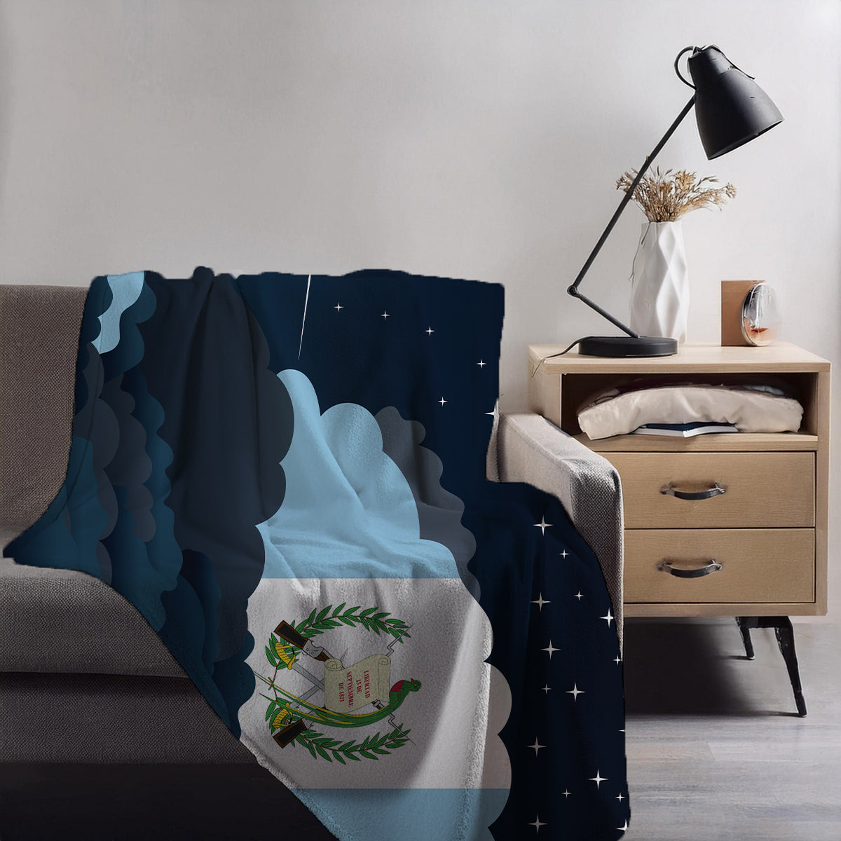 Guatemala Night Clouds Blanket Throw