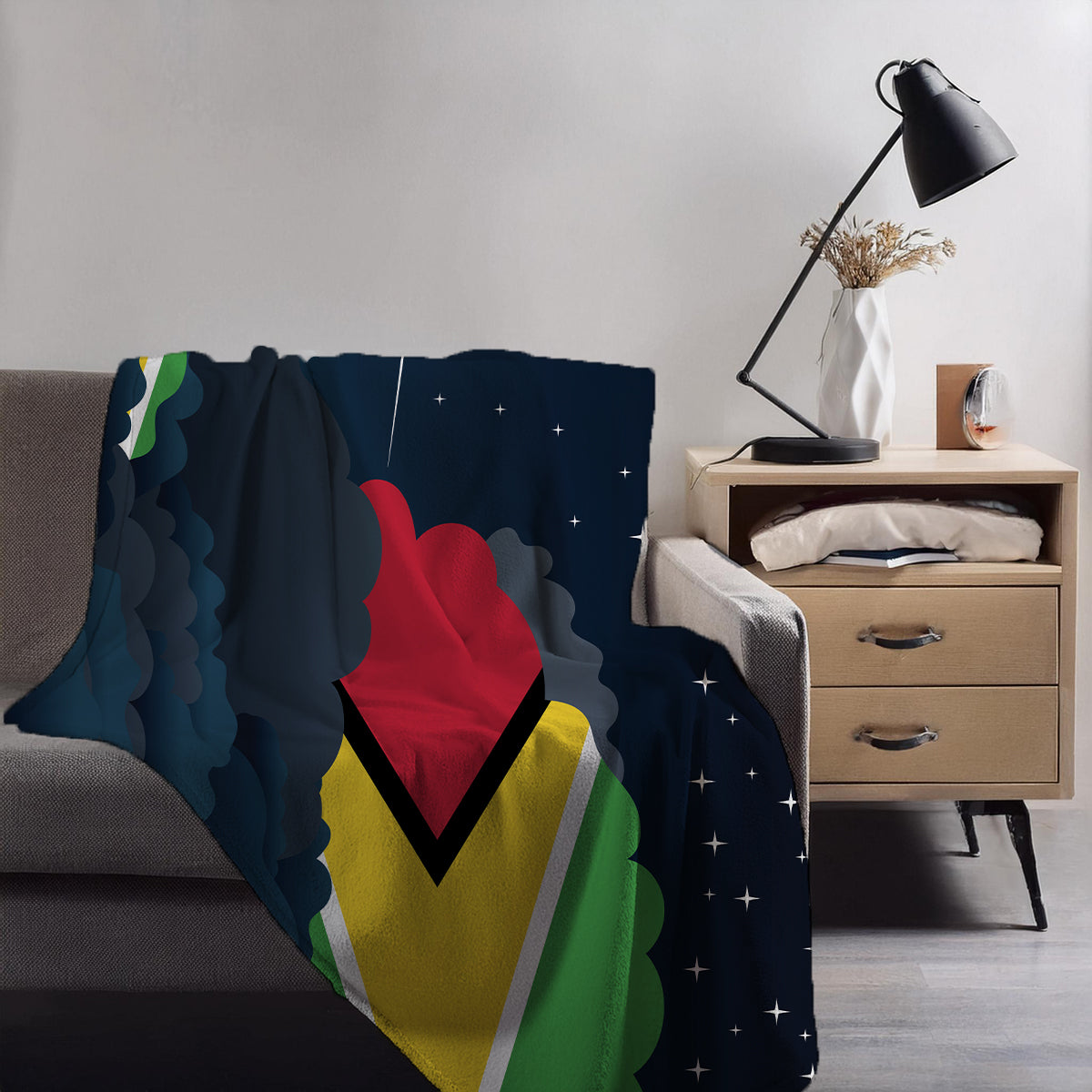Guyana Night Clouds Blanket Throw