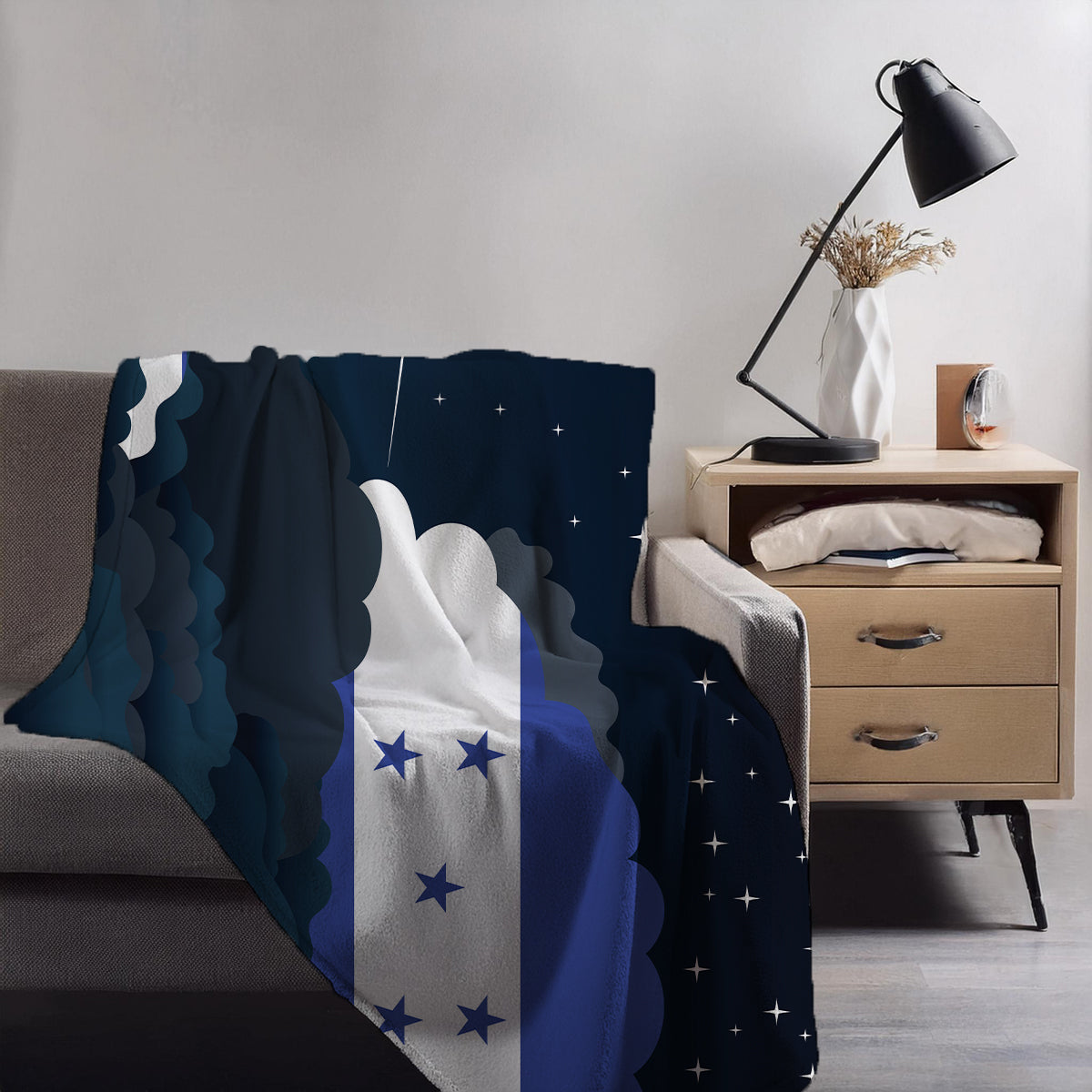 Honduras Night Clouds Blanket Throw