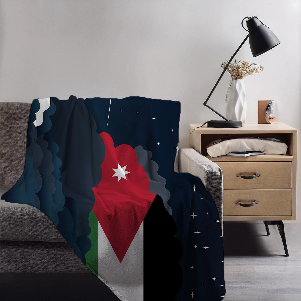 Jordan Night Clouds Blanket Throw