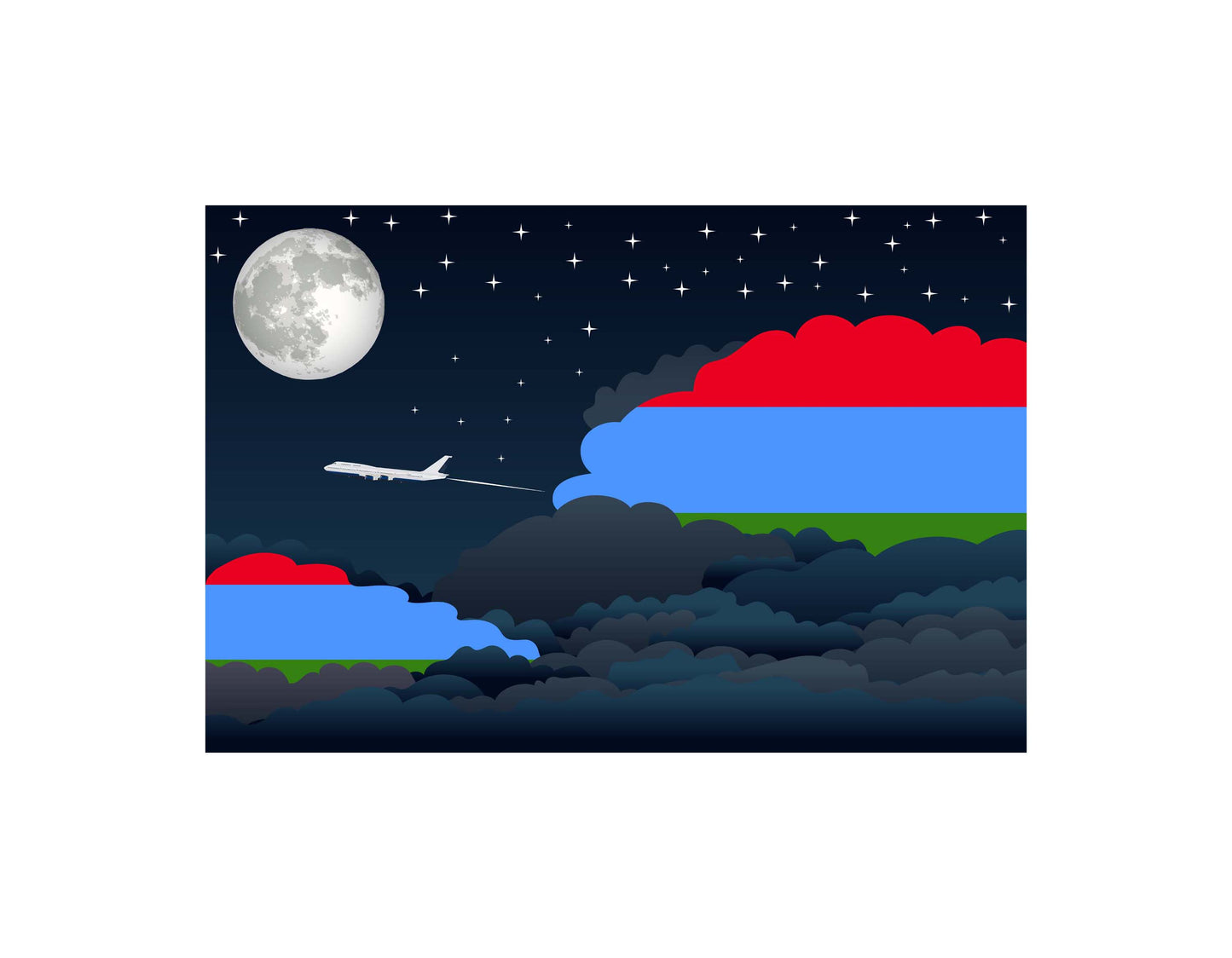 Karelia Night Clouds Blanket Throw
