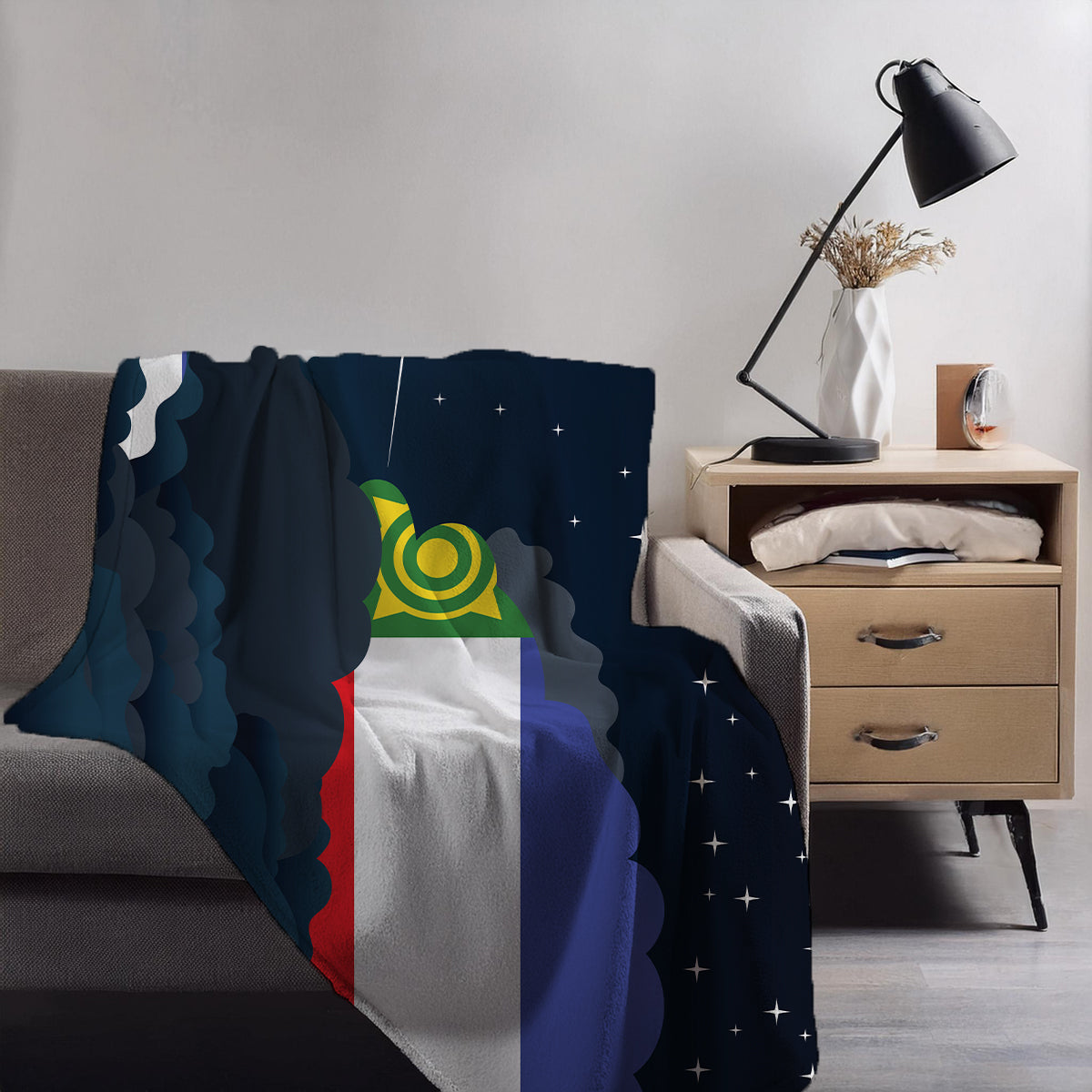 Khakassia Night Clouds Blanket Throw