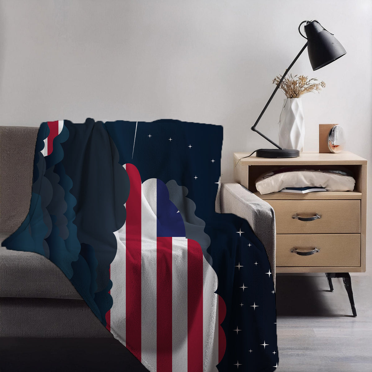 Liberia Night Clouds Blanket Throw