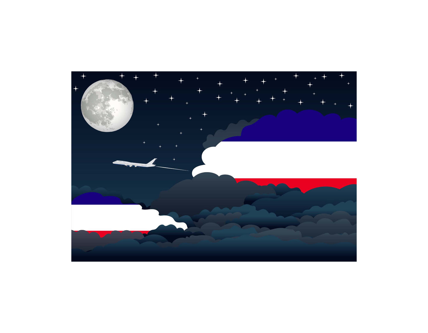 Los Altos Night Clouds Blanket Throw