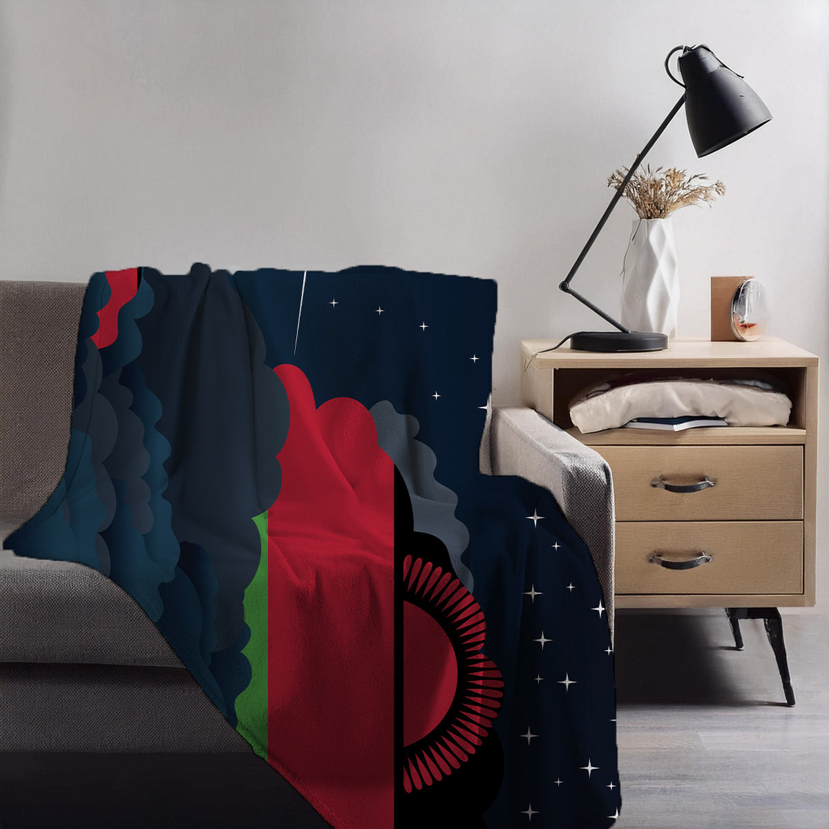 Malawi Night Clouds Blanket Throw