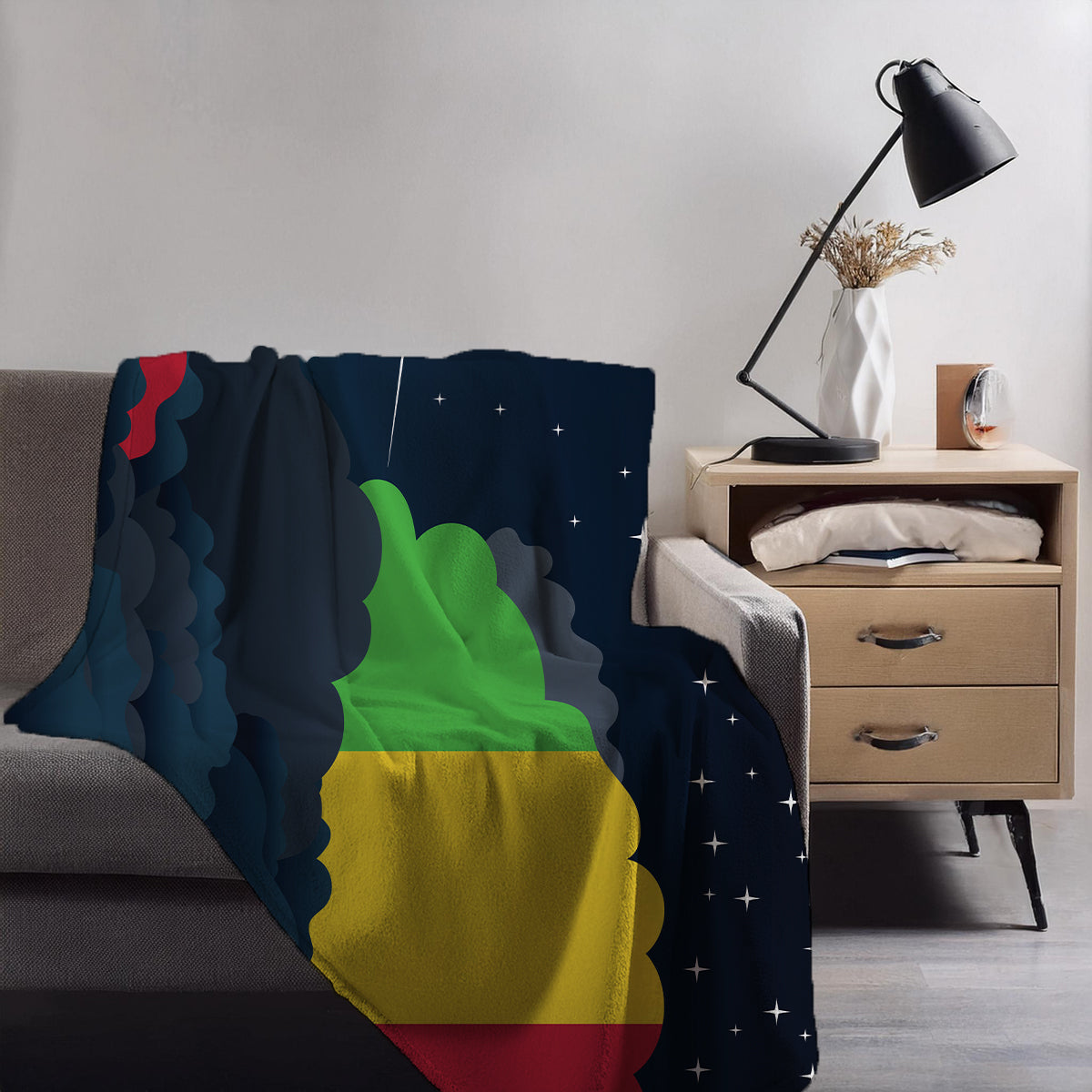Mali Night Clouds Blanket Throw