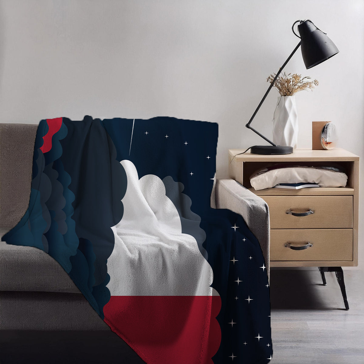 Malta Night Clouds Blanket Throw