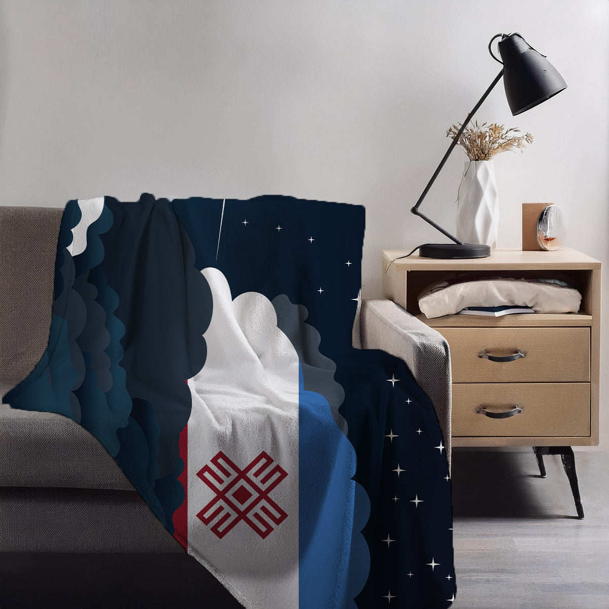 Mari El Night Clouds Blanket Throw