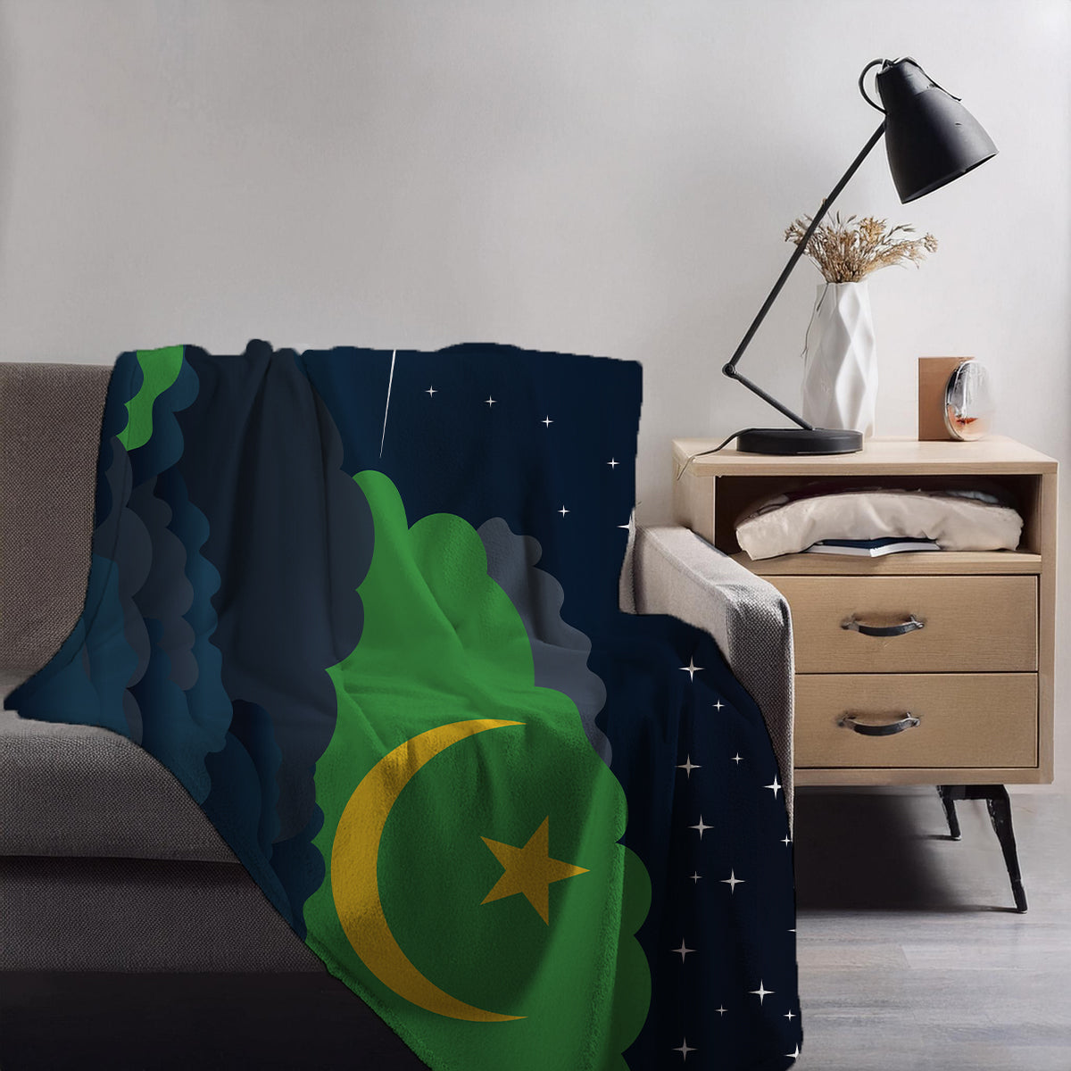 Mauritania Night Clouds Blanket Throw