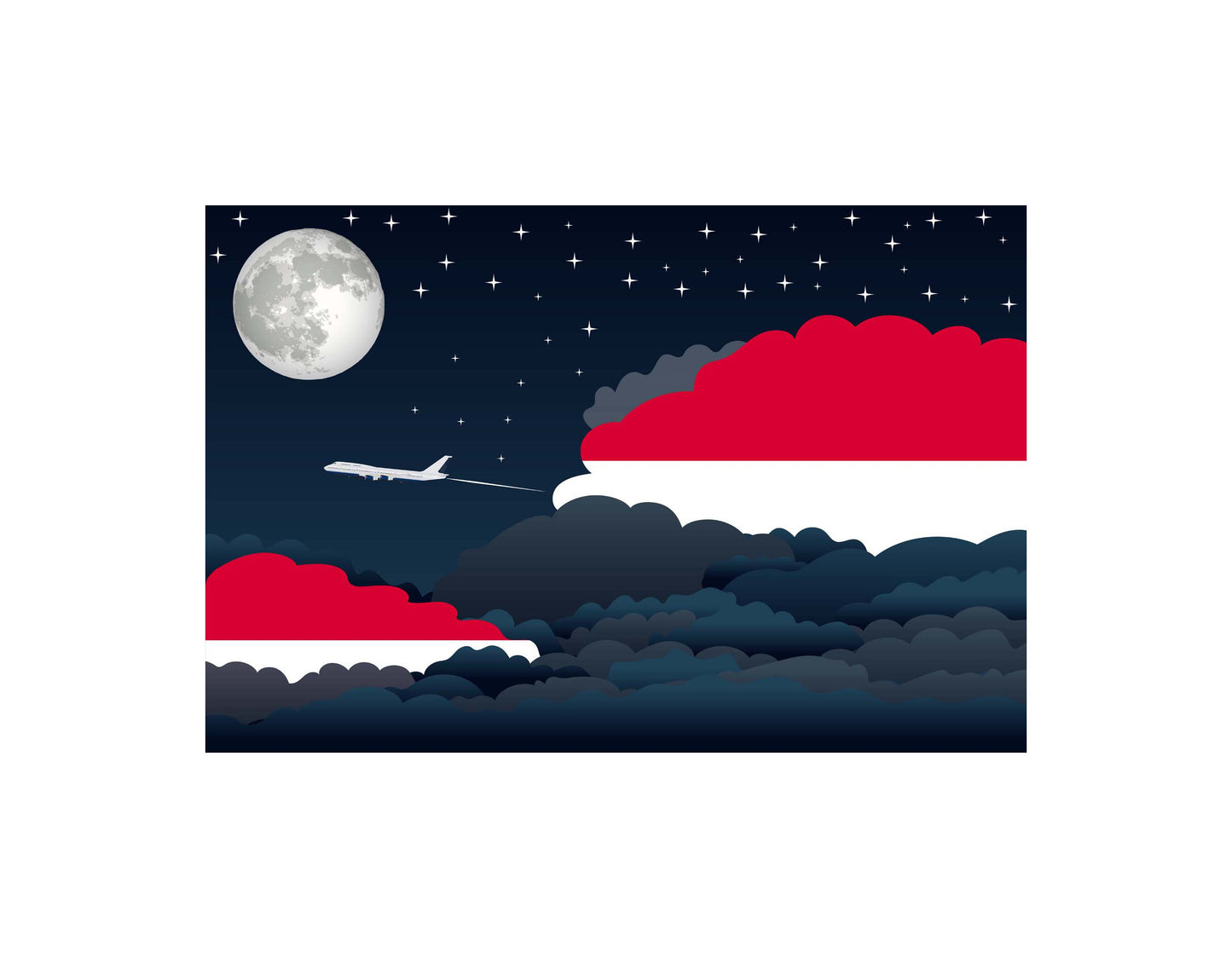 Monaco Night Clouds Blanket Throw
