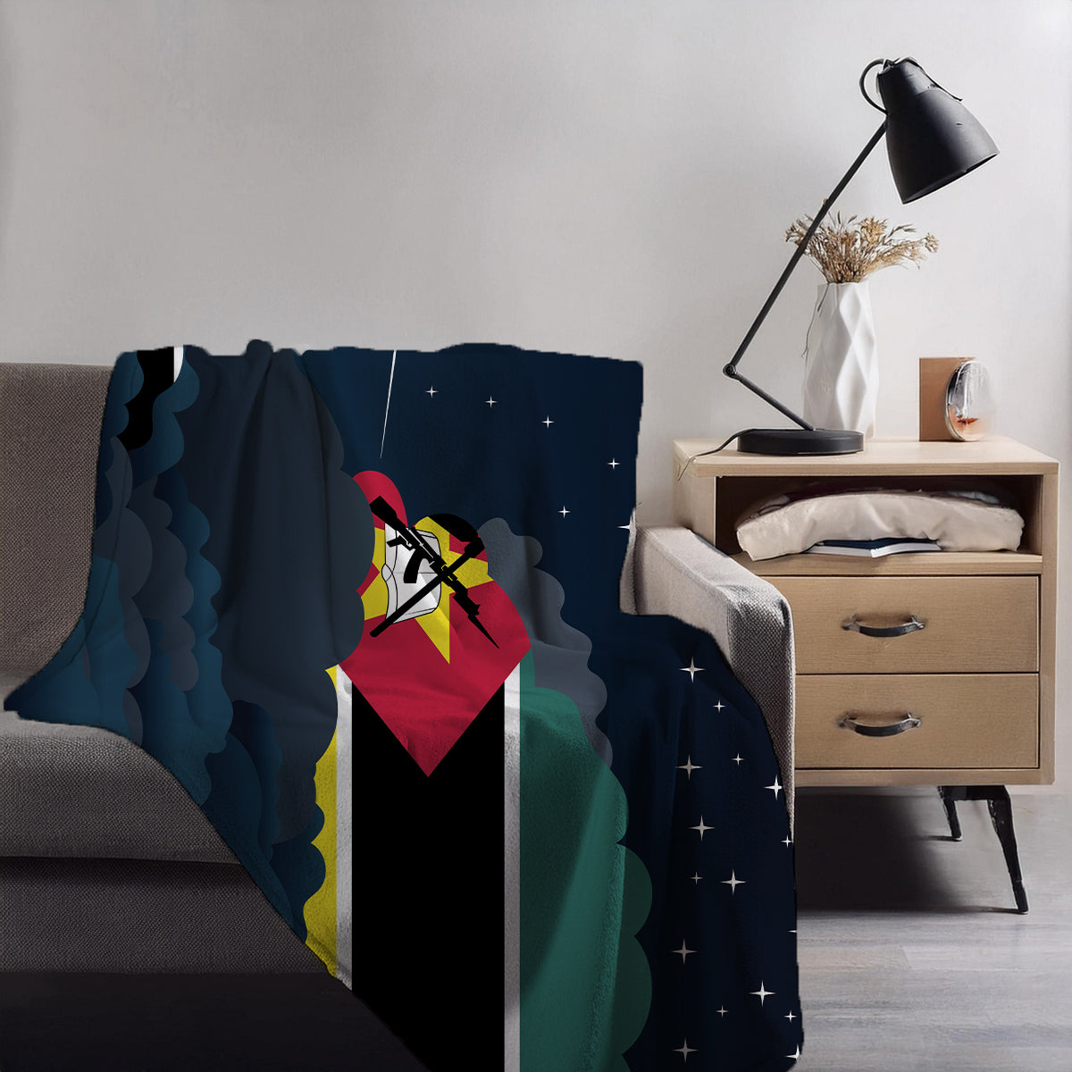 Mozambique Night Clouds Blanket Throw