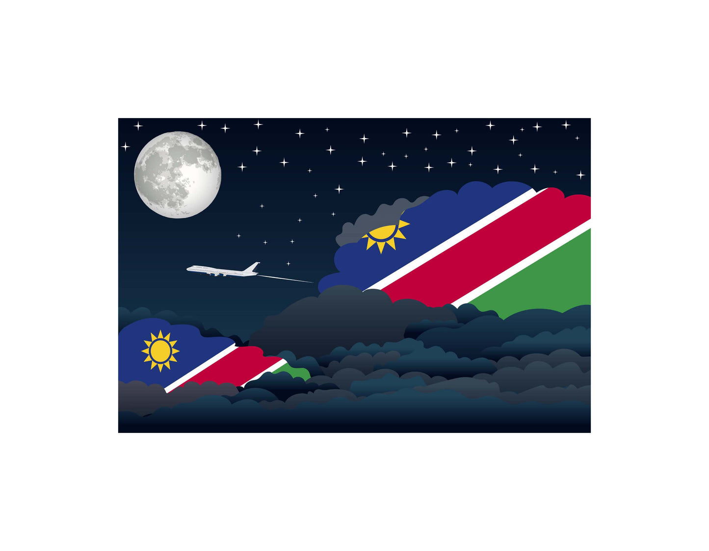 Namibia Night Clouds Blanket Throw