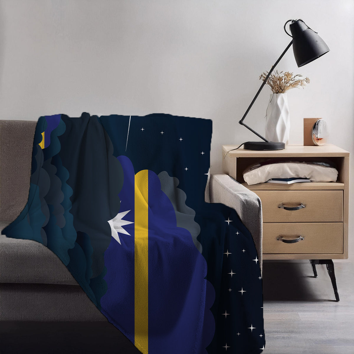 Nauru Night Clouds Blanket Throw