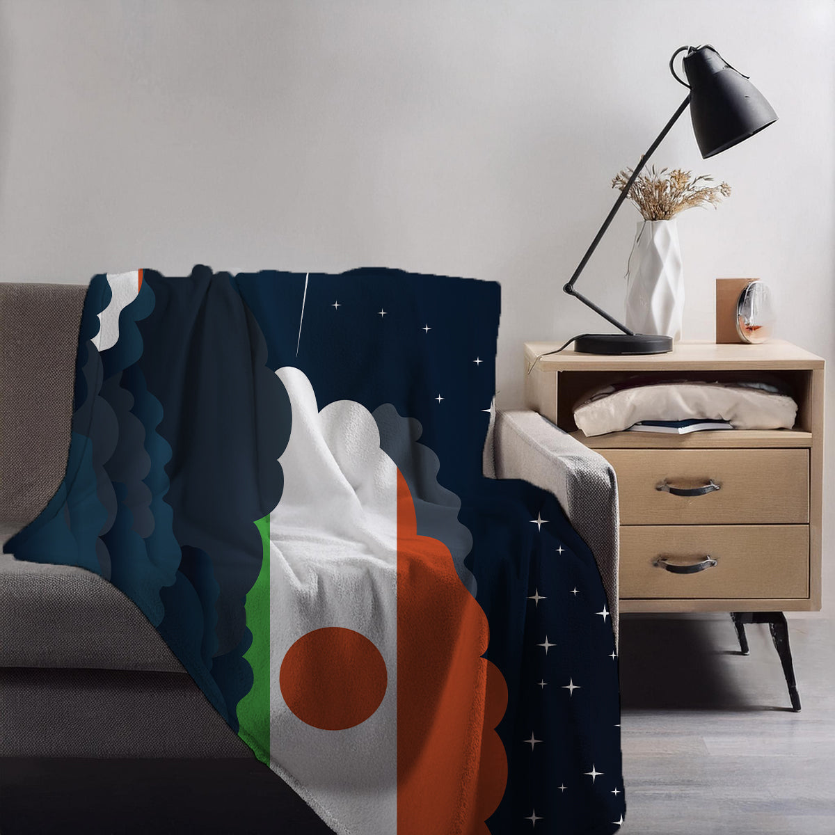 Niger Night Clouds Blanket Throw
