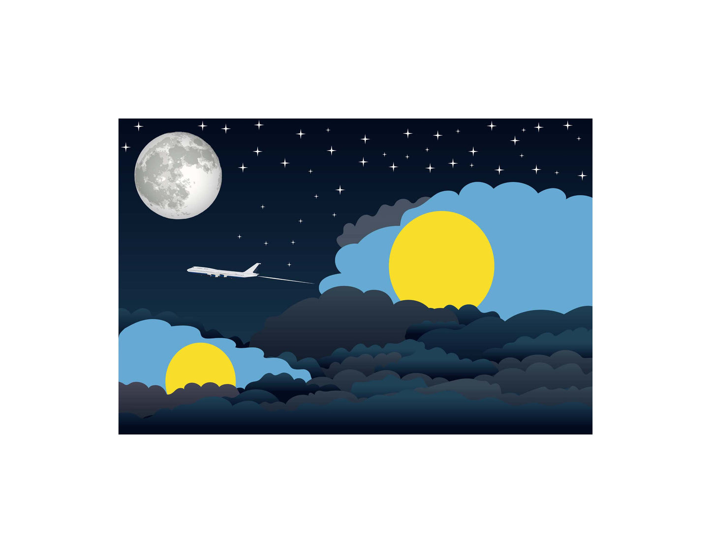 Palau Night Clouds Blanket Throw