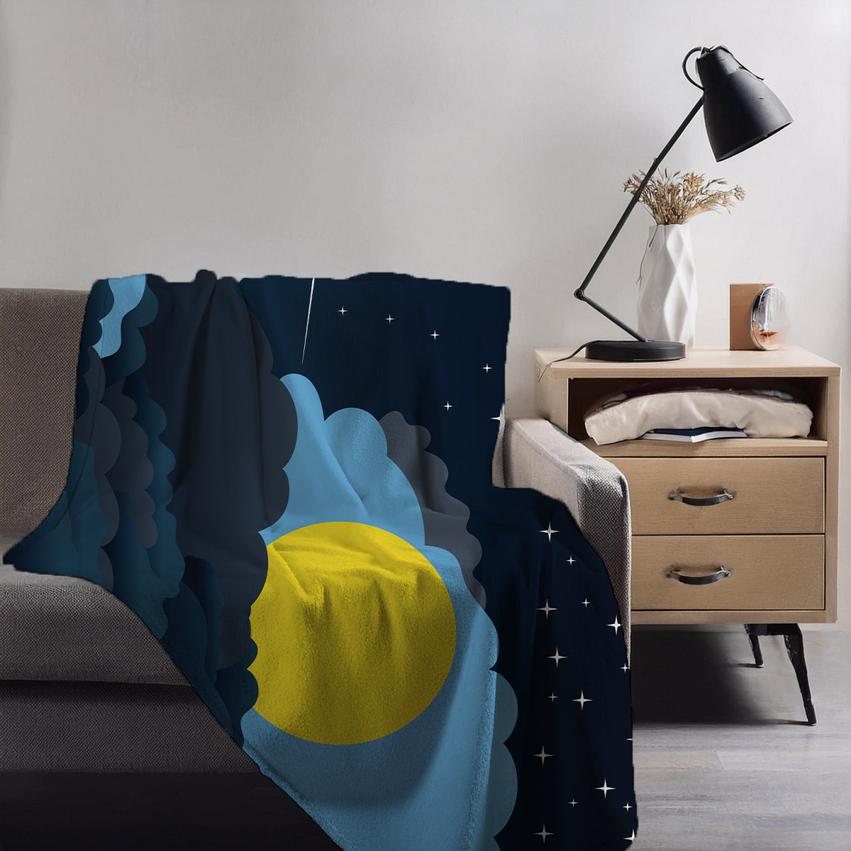 Palau Night Clouds Blanket Throw
