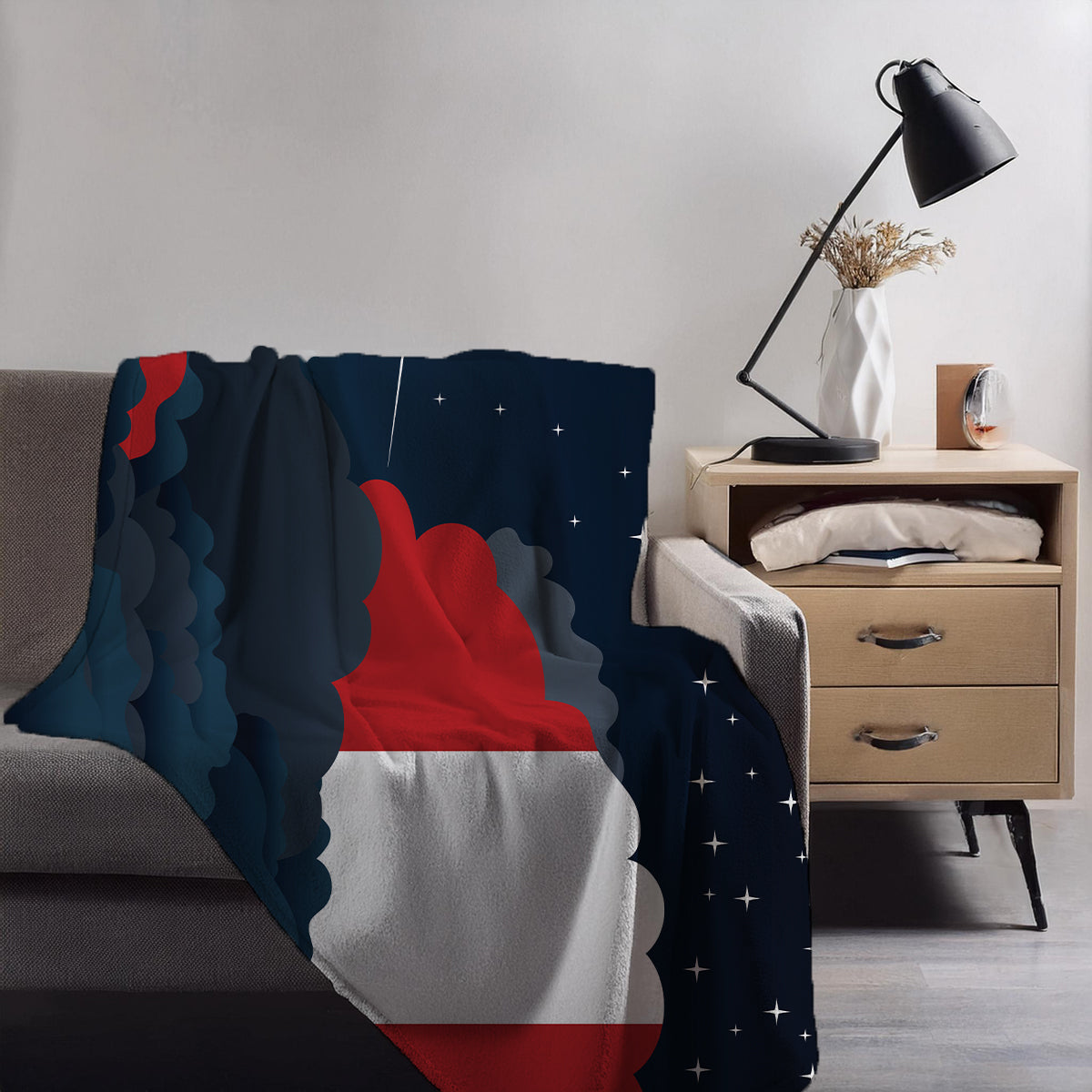 Peru Night Clouds Blanket Throw