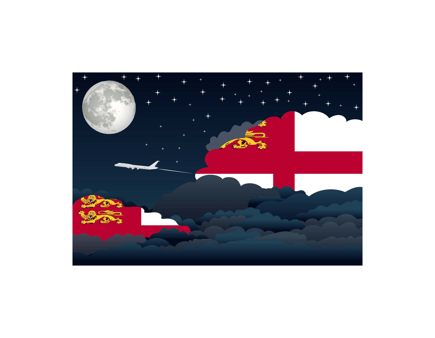 Sark Night Clouds Blanket Throw