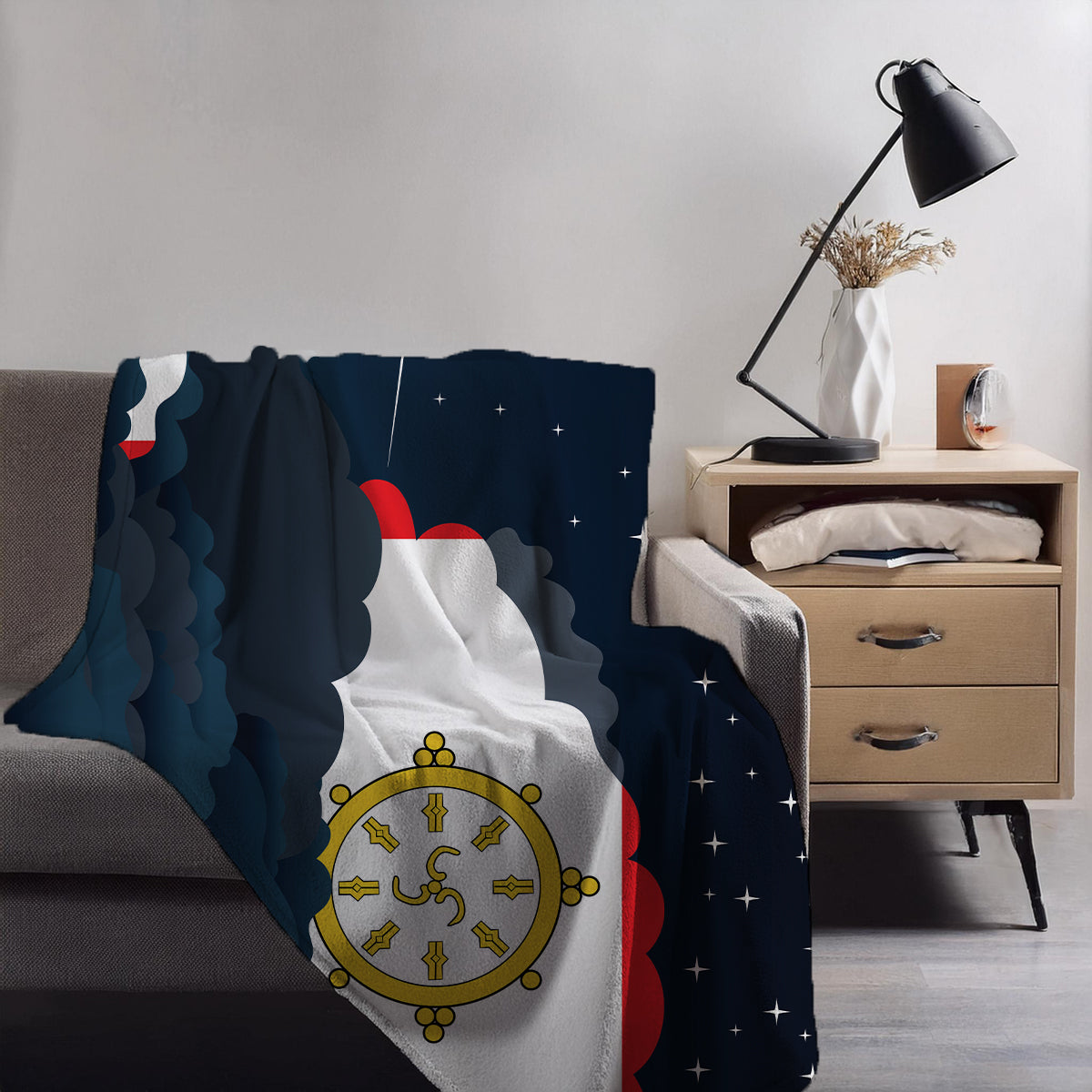 Sikkim Night Clouds Blanket Throw