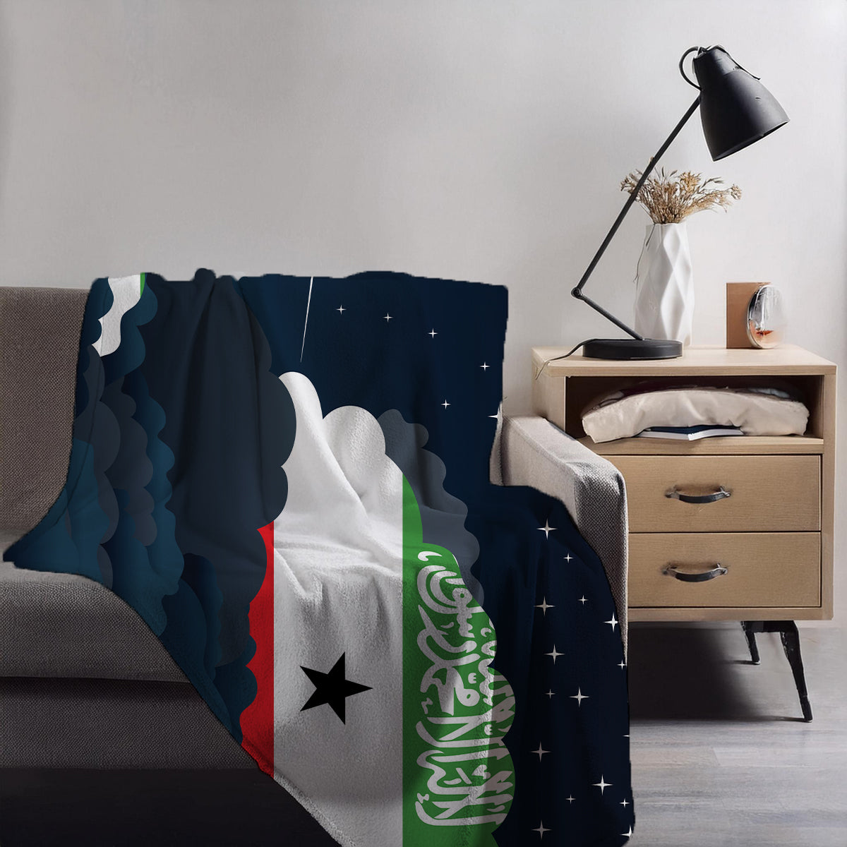 Somaliland Night Clouds Blanket Throw