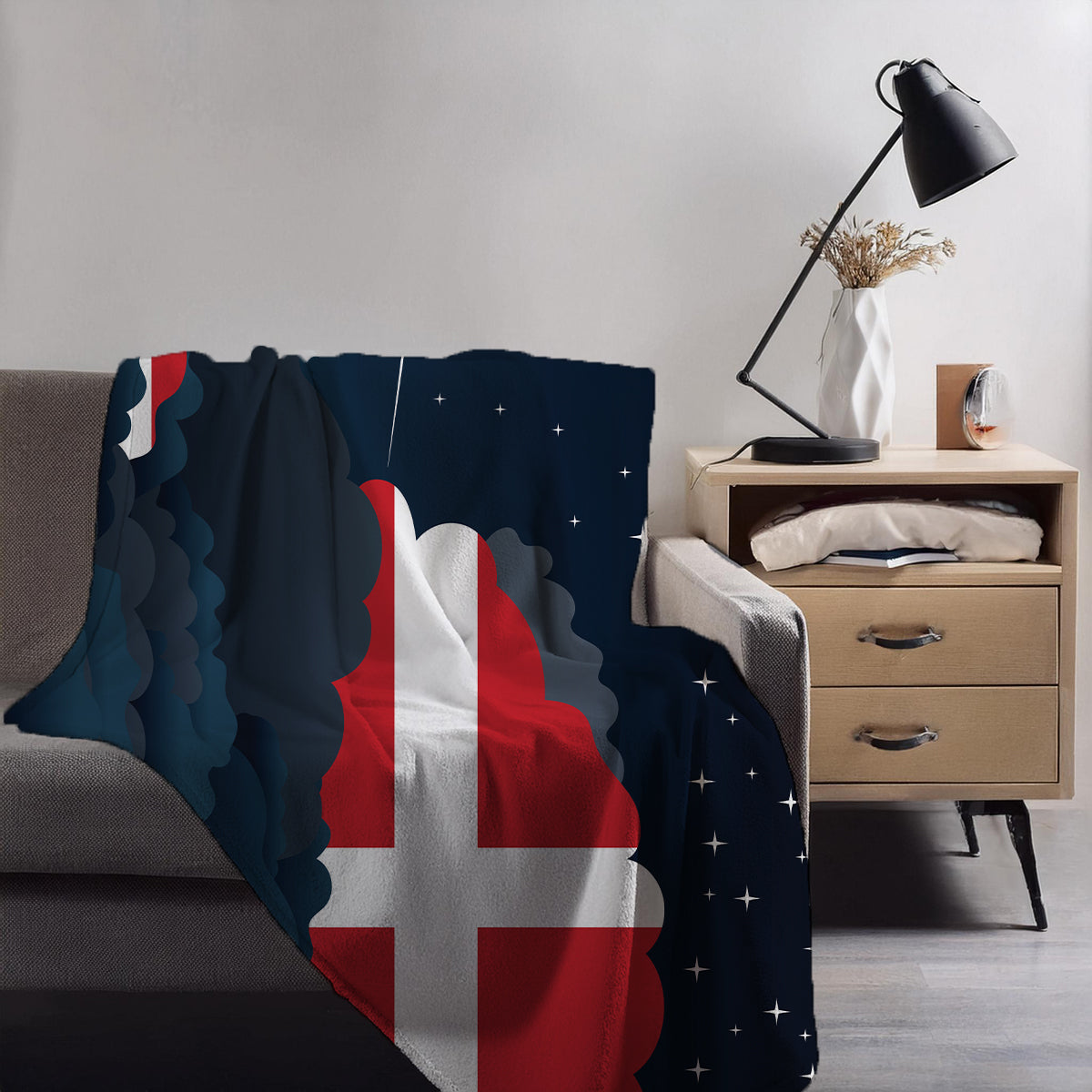 Sovereign Military Order of Malta Night Clouds Blanket Throw