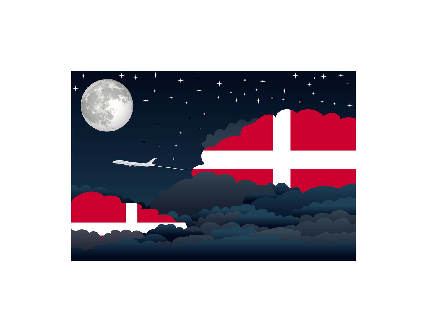 Sovereign Military Order of Malta Night Clouds Blanket Throw