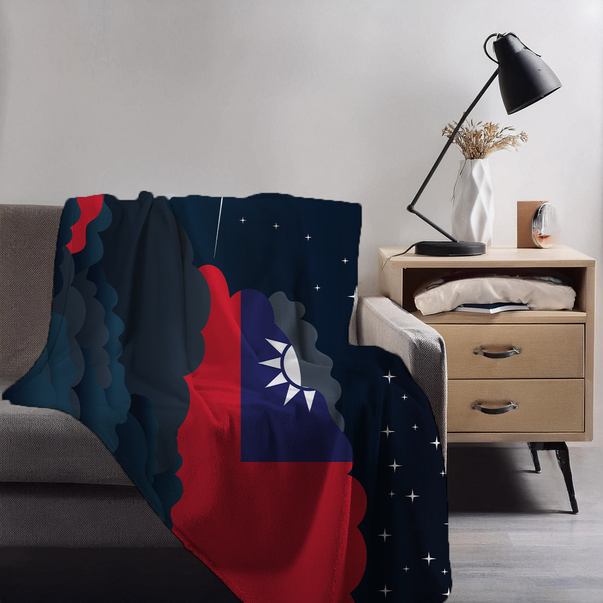 Taiwan Night Clouds Blanket Throw
