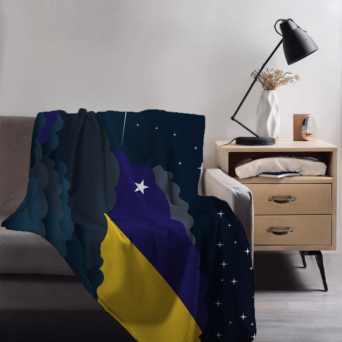 Tokelau Night Clouds Blanket Throw