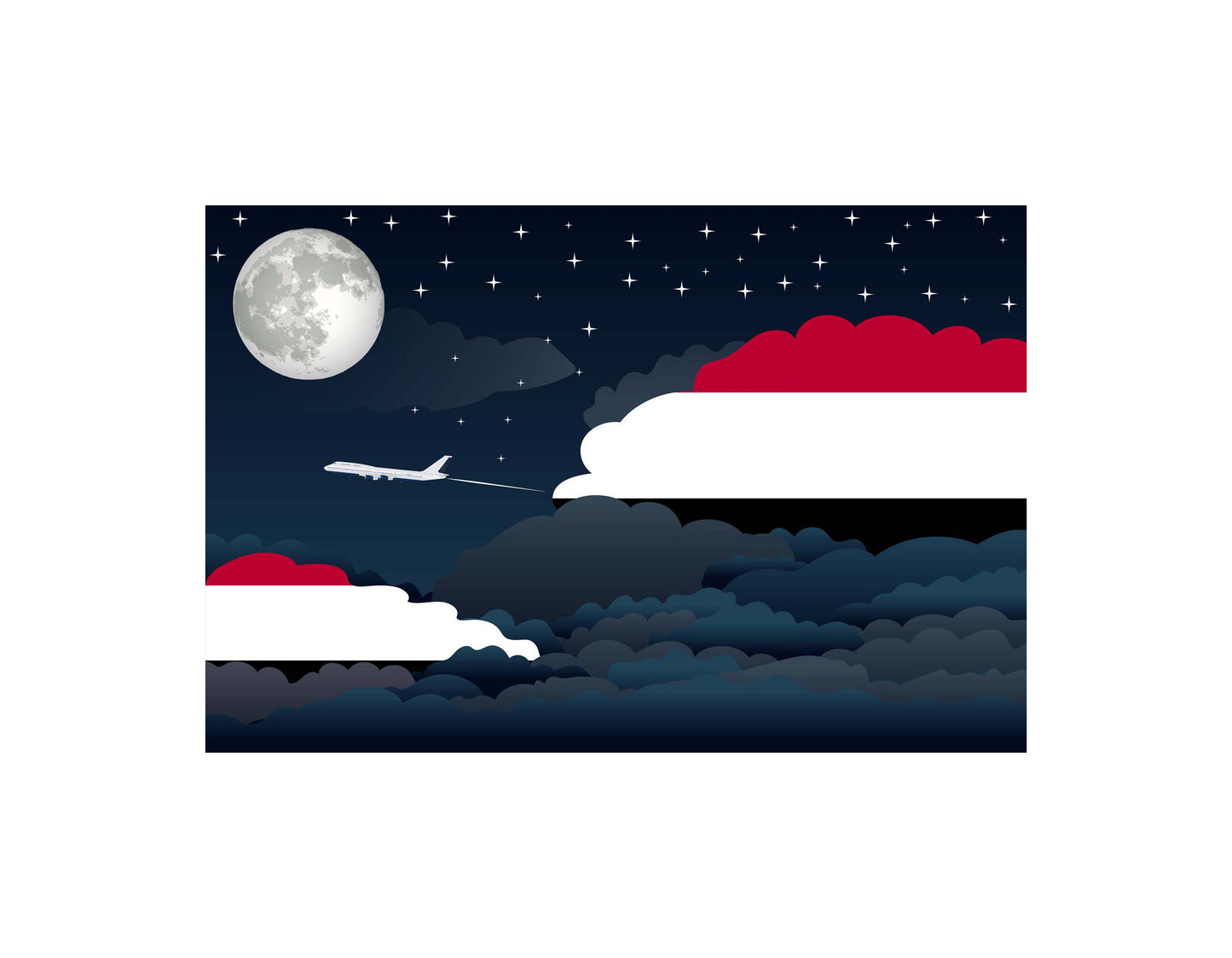 Yemen Night Clouds Blanket Throw