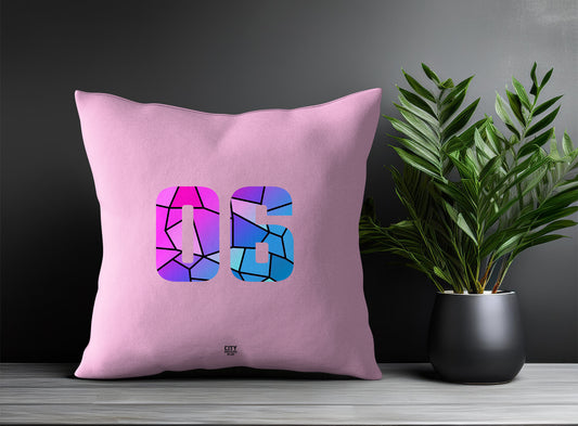 06 Number Pillow Case (Light Pink)