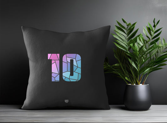 10 Number Pillow Case (Charcoal Grey)