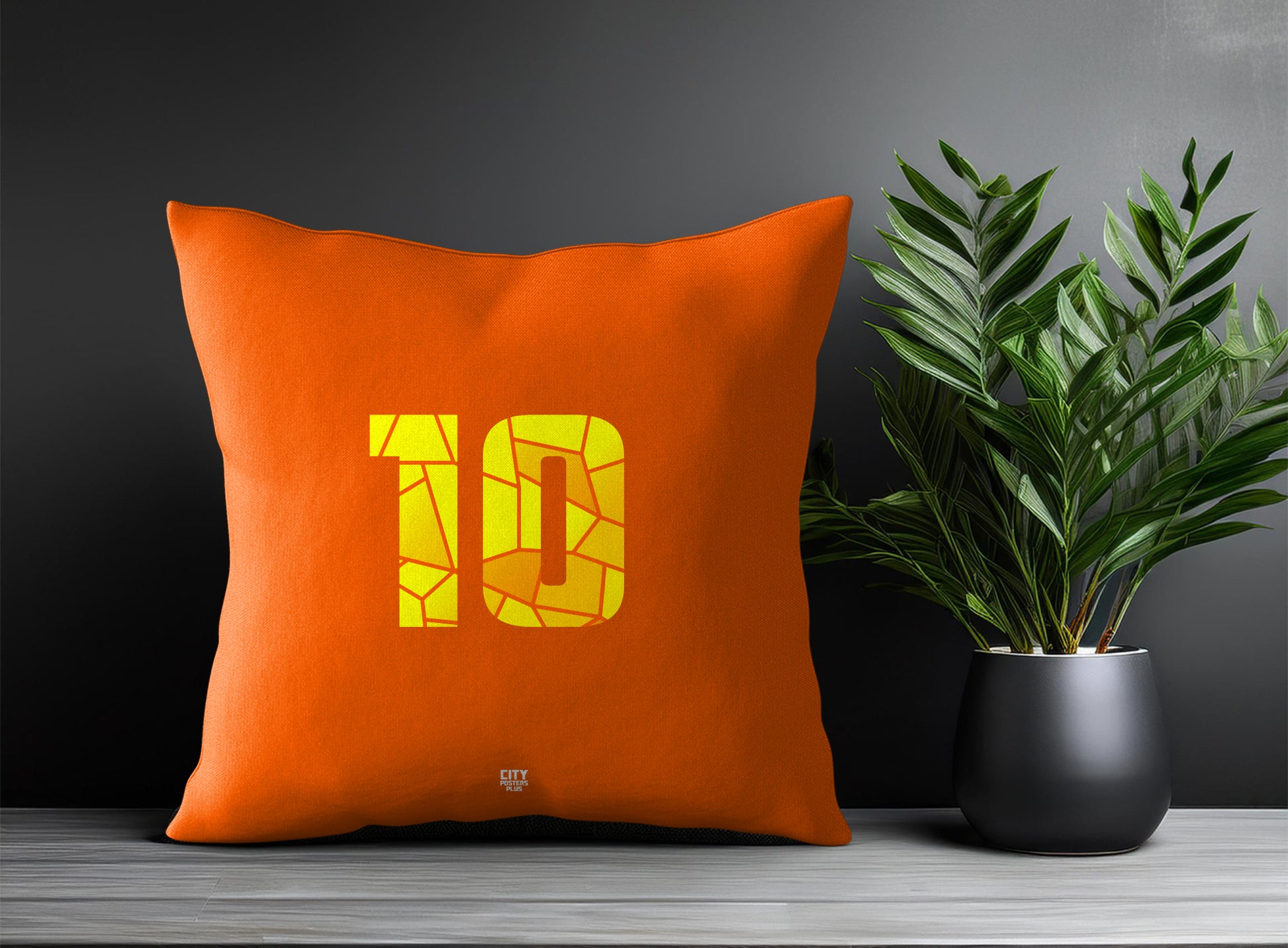 10 Number Pillow Case (Orange)