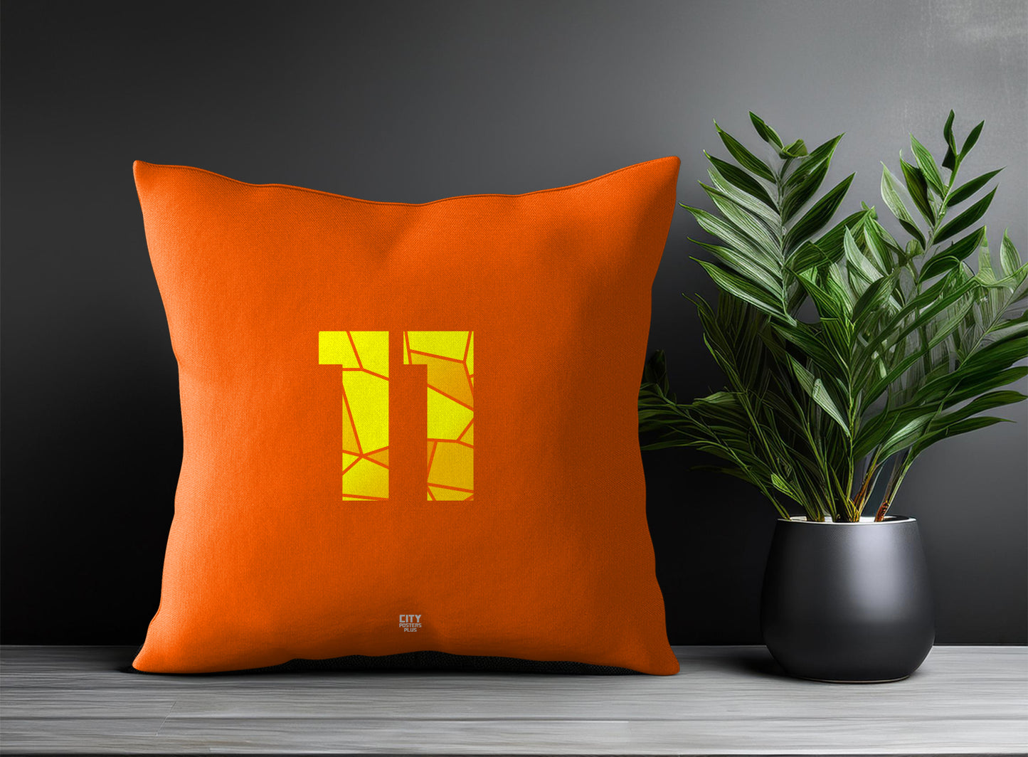 11 Number Pillow Case (Orange)