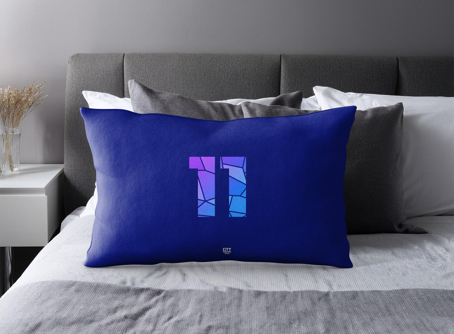 11 Number Pillow Case (Royal Blue)