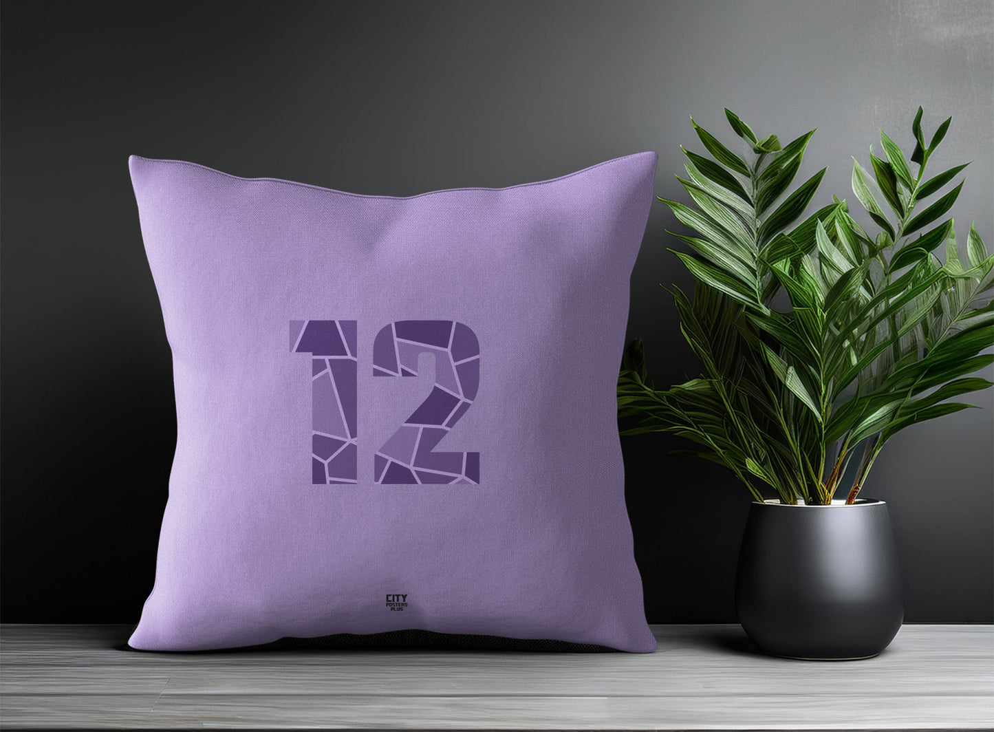 12 Number Pillow Case (Iris Lavender)