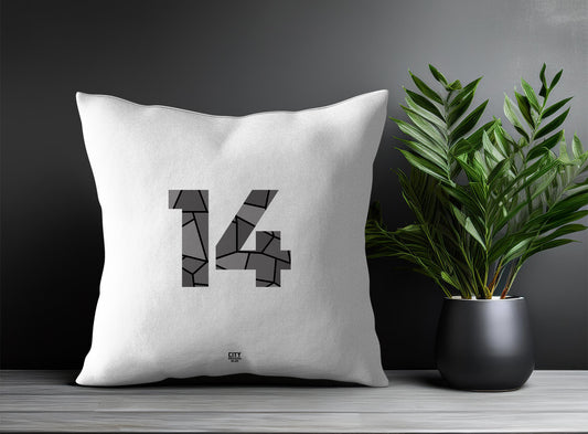 14 Number Pillow Case (White)