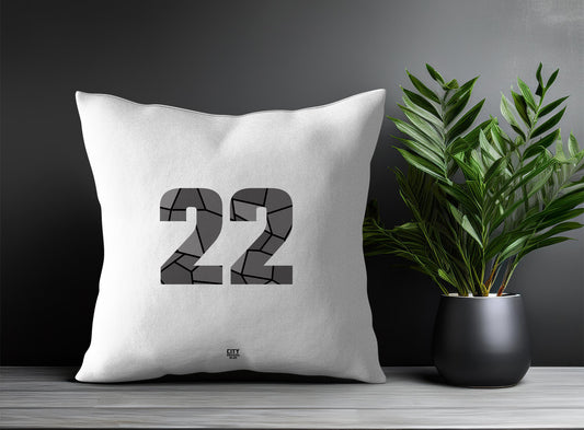 22 Number Pillow Case (White)