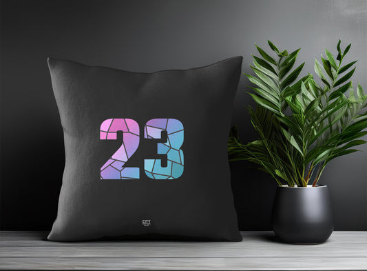 23 Number Pillow Case (Charcoal Grey)